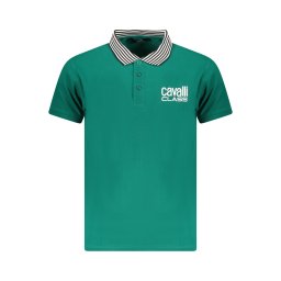 Tricou polo bărbătesc Cavalli Class verde