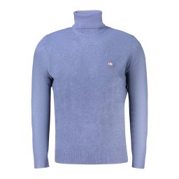 Pulover albastru bărbătesc cu guler înalt Norvegia 1963