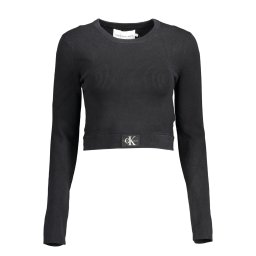 Hanorac crop negru pentru femei Calvin Klein