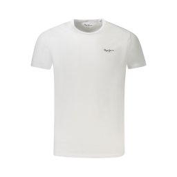 Tricou alb cu mânecă scurtă PEPE JEANS