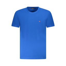 Tricou Napapijri albastru cu mânecă scurtă