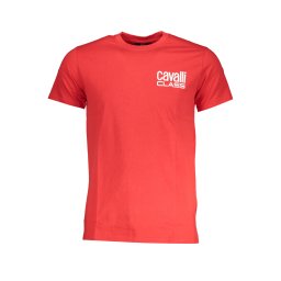 Tricou bărbătesc cu mânecă scurtă Cavalli Class, roșu