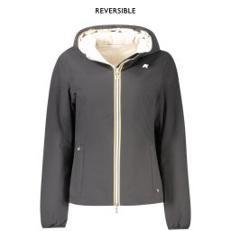 Jachetă reversibilă neagră pentru femei K-WAY