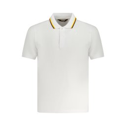 Tricou polo alb pentru bărbați K-WAY
