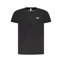 Tricou negru cu mânecă scurtă pentru bărbați