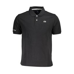 Tricou polo negru pentru bărbați La Martina