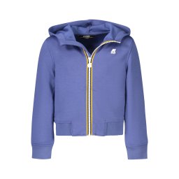 Hanorac cu fermoar pentru copii K-WAY, albastru