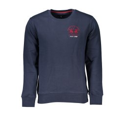 Hanorac albastru bărbătesc fără fermoar La Martina