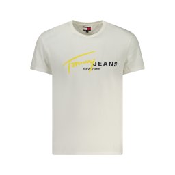 Tricou alb cu mânecă scurtă de la Tommy Hilfiger