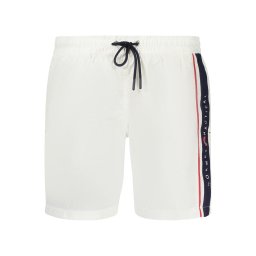 Pantaloni scurți de baie albi pentru bărbați