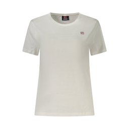 Tricou alb cu mânecă scurtă pentru femei