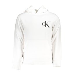 Hanorac alb Calvin Klein fără fermoar