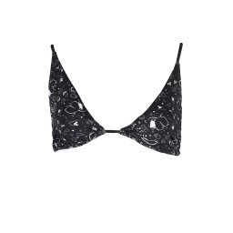 Top de bikini negru KARL LAGERFELD