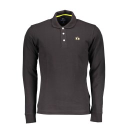 Tricouri polo negre cu mânecă lungă pentru bărbați