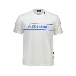 Tricou alb cu mânecă scurtă PLEIN SPORT