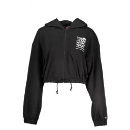 Hanorac negru cu fermoar Tommy Hilfiger