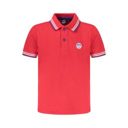Tricou polo roșu cu mânecă scurtă pentru copii