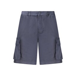 Pantaloni scurți Bermuda albaștri pentru bărbați cu buzunar