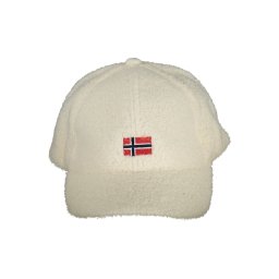 Șapcă bej cu steagul norvegian