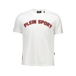 Tricou alb bărbătesc Plein Sport
