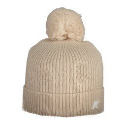 Pălărie bej cu pompom