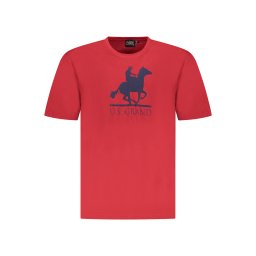 Tricou roșu cu mânecă scurtă pentru bărbați