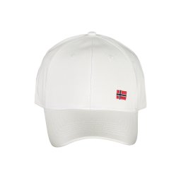 Șapcă albă cu steagul norvegian