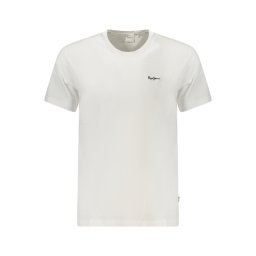 Tricou alb cu mânecă scurtă PEPE JEANS