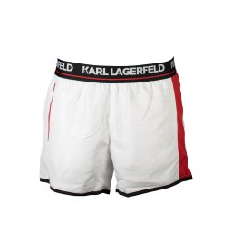 Costum de baie Karl Lagerfeld alb pentru bărbați