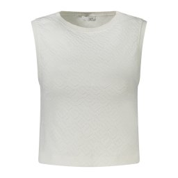 Top scurt alb pentru femei GUESS JEANS
