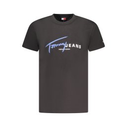 Tricou negru cu mânecă scurtă de la Tommy Hilfiger