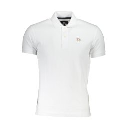 Tricou polo alb pentru bărbați La Martina