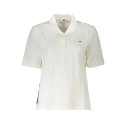 Tricou polo alb de damă Tommy Hilfiger