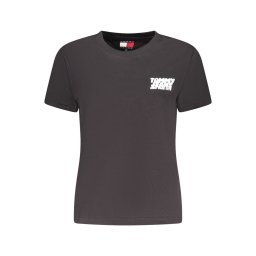 Tricou negru cu mânecă scurtă de la Tommy Hilfiger