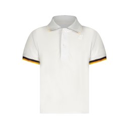 Tricou polo alb cu mânecă scurtă pentru copii