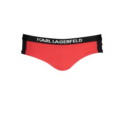 Slip de bikini roșu Karl Lagerfeld