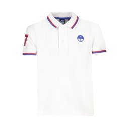 Tricouri polo albe pentru copii de la North Sails