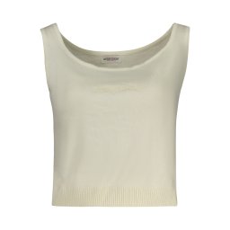 Top scurt alb pentru femei GUESS JEANS