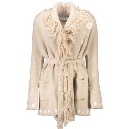 Cardigan bej cu ciucuri