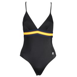 Costum de baie dintr-o singură piesă K-WAY negru pentru femei