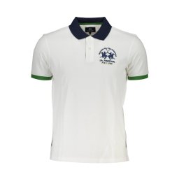 Tricou polo alb pentru bărbați LA MARTINA