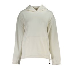 Hanorac de damă Calvin Klein fără fermoar, alb