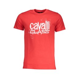 Tricou bărbătesc cu mânecă scurtă Cavalli Class, roșu
