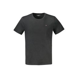 Tricou negru cu mânecă scurtă de la Tommy Hilfiger
