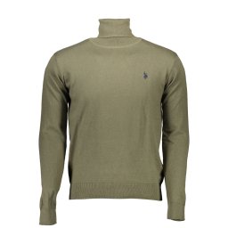 Pulover cu guler înalt verde pentru bărbați US Polo