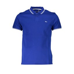 Tricou polo albastru pentru bărbați Harmont & Blaine