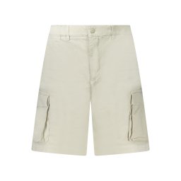 Pantaloni scurți Bermuda bej cu buzunar pentru bărbați