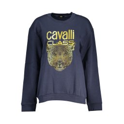 Hanorac de damă Cavalli Class fără fermoar albastru