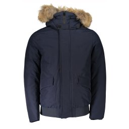 Jachetă Woolrich albastră pentru bărbați