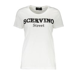 Tricou alb cu mânecă scurtă de la Scervino Street